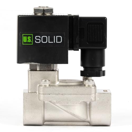 Electrovanne en acier inoxydable 1/2" 24V DC U.S. Solid normalement fermée - 3