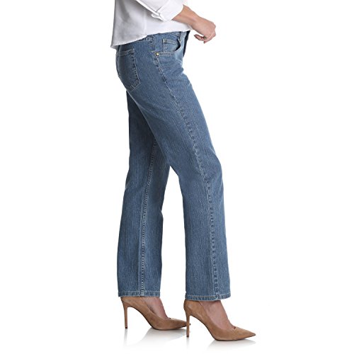 Riders by Lee Indigo Women's Relaxed Fit Straight Leg Jean, Gulf, 18 Petite2