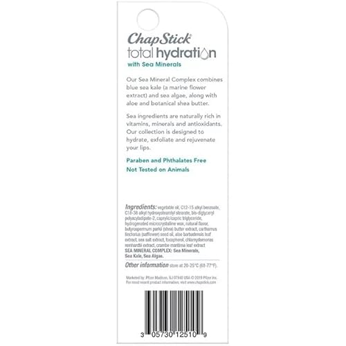Chapstick Total Hydration With Sea Minerals Overnigh Lip Renewal Treatment. 0.21 Oz. #TOP2