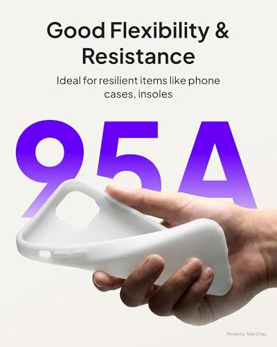 Image of ELEGOO Rapid TPU Filament 1.75mm Red 1KG, High Speed 95A TPU Flexible Soft 3D Printing Filament, 1KG Spool(2.2lbs) Fit for Most FDM 3D Printers