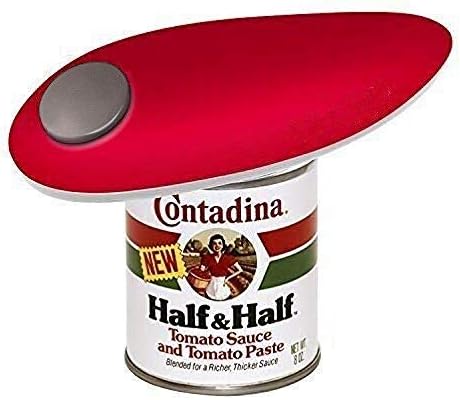 Electric Can Opener,Smooth Edge and Hands Free Automatic Can Opener for Kitchen and Restaurant,Best for Senior,Arthritic Hands and Chef(Red)