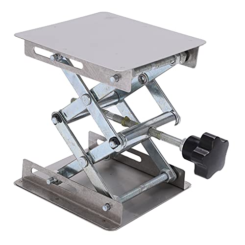 Rc Crawler Work Stand Small Stainless Steel Rc Car Lift Miniature Lifting Platform Lift Stand Table,Lower Rc Car Repair Workstation for Rc Cars