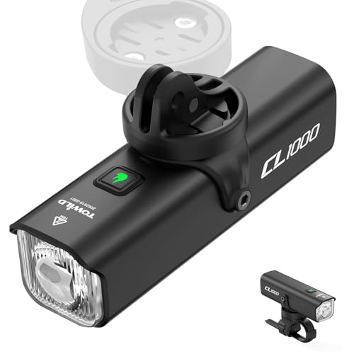 TOWILD Bike Light with Garmin/GoPro Mount, 600 Lumen