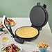 Qussse Tortilla Press Roti Maker, 1200 W eléctrica de acero inoxidable con revestimiento antiadherente, para casas, restaurantes, tiendas de postres