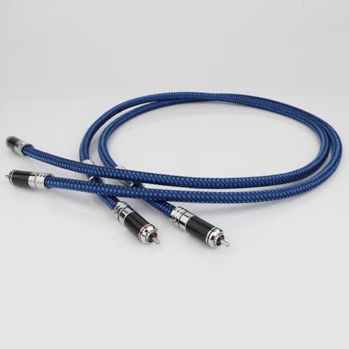 Câble 2RCA mâle à 2RCA réduction de bruit Morain argent 4 coeurs