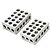 Nakkaa Ultra Precision 1-2-3 Blocks Set with Screw Matched Pair 23 Holes .0001