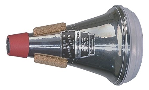 Humes & Berg Stonelined Symphonic Straight Large Bore Red/White Alum. Tuba Mute (208)