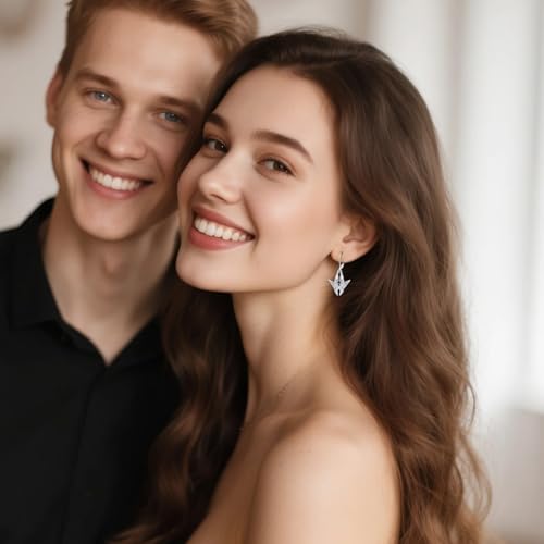 Animal Earrings 925 Sterling Silver Animal Dangle Earrings Gemstone Jewelry Gifts for Women2