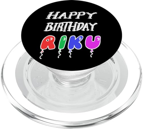 Happy birthday Riku Gift for Riku birthday PopSockets MagSafe PopGrip for iPhone
