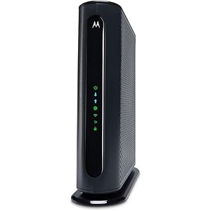 Motorola MG7550 Modem Wi-Fi Router Combo con Power Boost, aprobado por Comcast Xfinity, Cox, Charter Spectrum-AC1900 Wi-Fi Speed (16×4 DOCSIS 3.0) – Renovado
