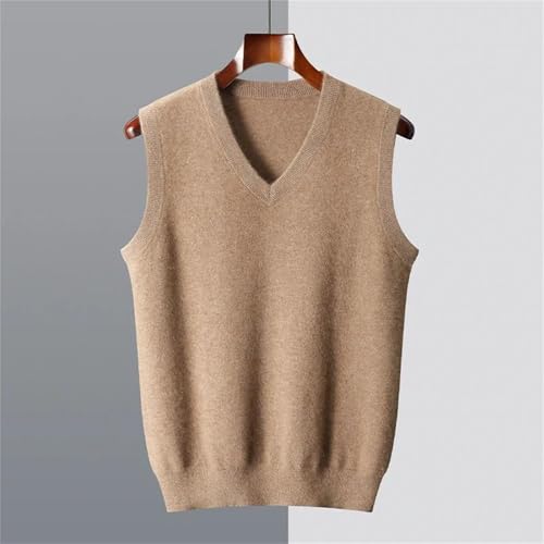 Men's Winter Thickened Wool Vest Merino Wool Casual V-Neck Knitted Sleeveless2
