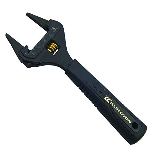 Fujiya Tools FLT-34-BG Adjustable wrench Thin Tip Type Black & Gold color-