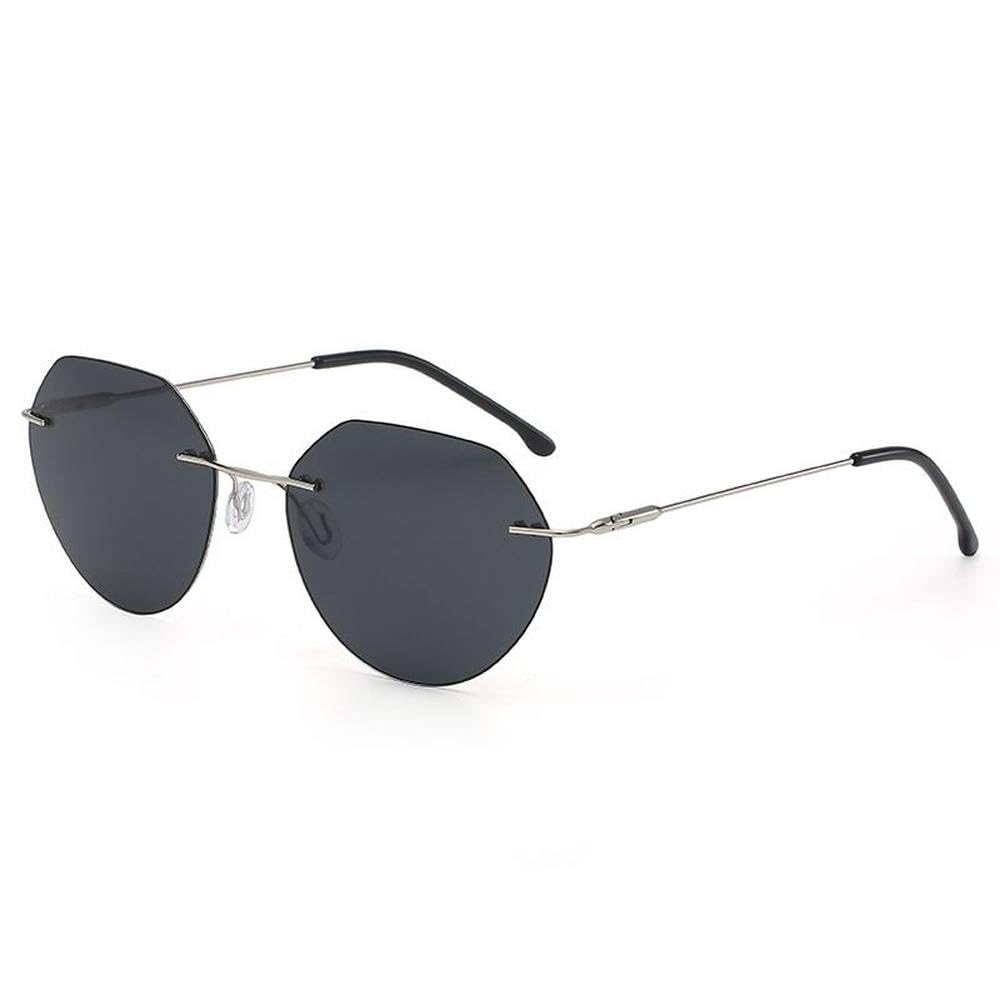 Occhiali da sole da guida notturna senza montatura Uomo Donna Moda Occhiali da sole Donna Uomo Guida Occhiali da sole fotocromatici UV400