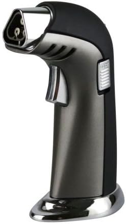 Victory Triple Torch Table Top Jet Lighter Butane Gift Box Black-Gunmetal Color