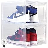 シューズボックス スニーカーボックス スニーカー シューズ 靴箱 収納ボックス 靴収納 フィギュア ディスプレイ 棚 クリアボックス 2個セット
