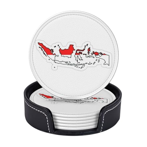 Dessous de verre Indonésie en PU x6 pour décoration de table - 6