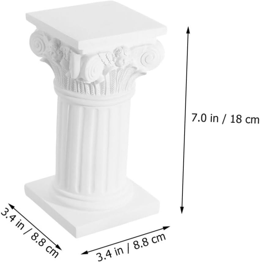 2pcs Roman Column Sculpture Decorative Pillar Ornament for Weddings and Home Decor Elegant Minimalist Design for Photography Props and Event Centerpieces