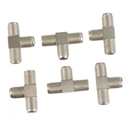 ELAYARD 10 pezzi Divisore Segnale Tv Coassiale Femmina Vie Schermatura Adattatore Splitter per Antenna e Coassiale Riduce Perdita Segnale per Tv Modem e Videosorveglianza