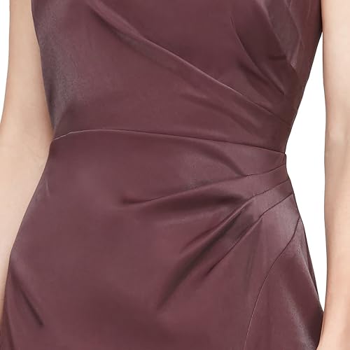 Image of Alex Evenings Women's Long Cold Shoulder Dress, Wedding Guest, Prom, Formal Event (Petite and Regular Sizes)