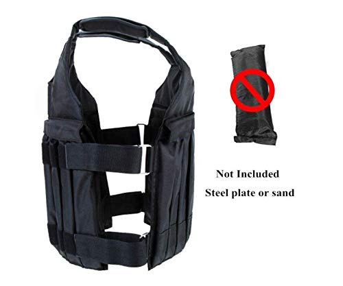 HunterBee Weighted Vest 50 kg/110lbs Adjustable Weighted Vest Jacket Training Exercise Jogging Fitness Workouts Weight Vest for Running, Workout, Cardio