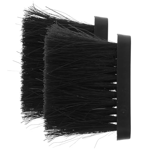 TOPPERFUN 2 pièces Tête de Brosse de Remplacement pour Balayette de Cheminée Poils Denses et Résistants PP et Sisal Accessoire Pratique et Léger pour Nettoyage de Foyer Lot