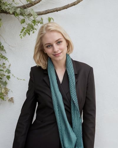 Rose Flower Scarf Skinny for Women Soft Scarf Belts Sash Necktie Neck Scarf Choker Solid Color Narrow Scarf, Dg+red, Medium - Image 5