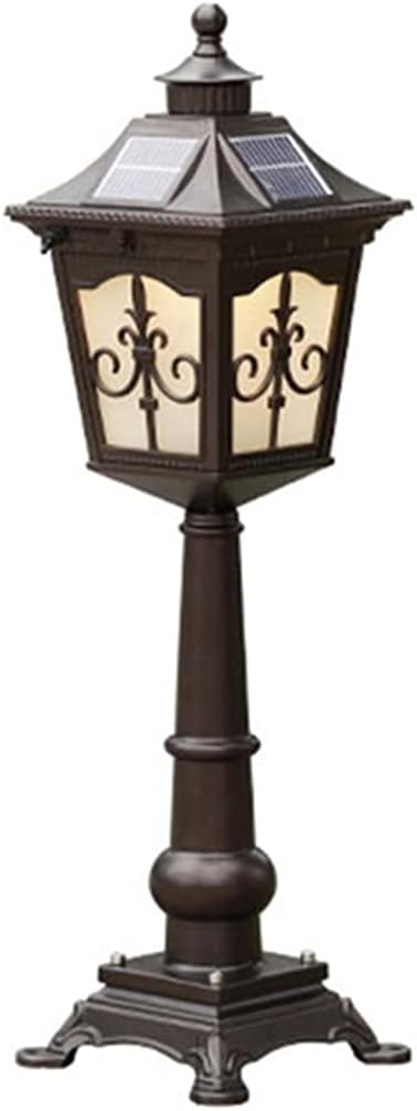 KVIFO Creative Outdoor Post IP55 Waterproof LED Lights with Premium Brief Modeling Aluminium Glass Lamp for Fence Deck Garden or Patio Posts，Black 19/70cm Lights Fixture