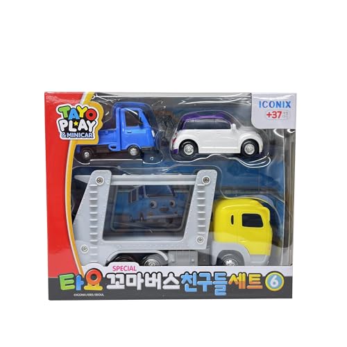 Tayo The Little Bus Special Friends Set 6 - Christmas and Birthday Gifts for Kids, Compatible with Large Playsets! Includes Popular Tayo Friends from The Animation