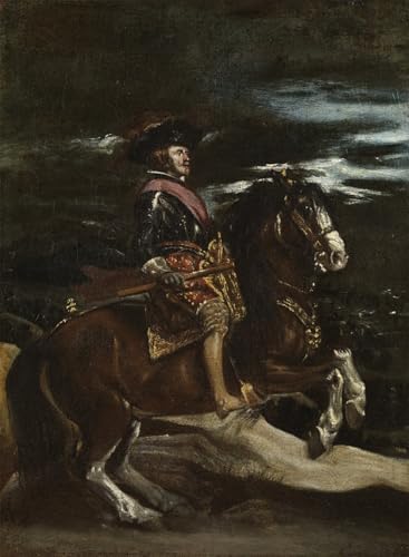 Impression d'art Velazquez tableau Iv à cheval sur toile canvas haute fidélité