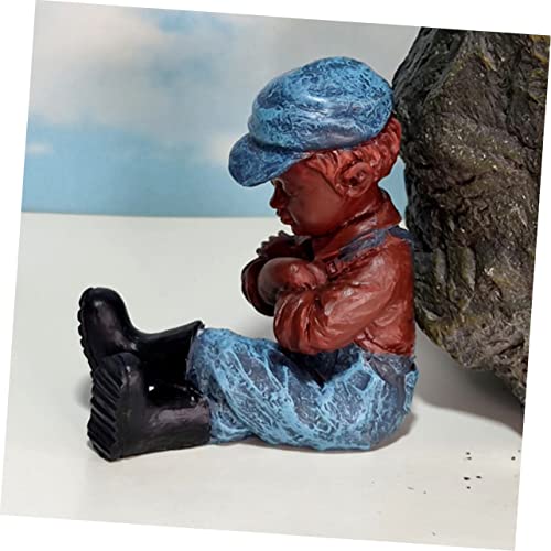 Hemobllo 1 Peça Boneca De Resina Vintage Estátua De Pessoas Artesanato Para Artesanato De Ornamento