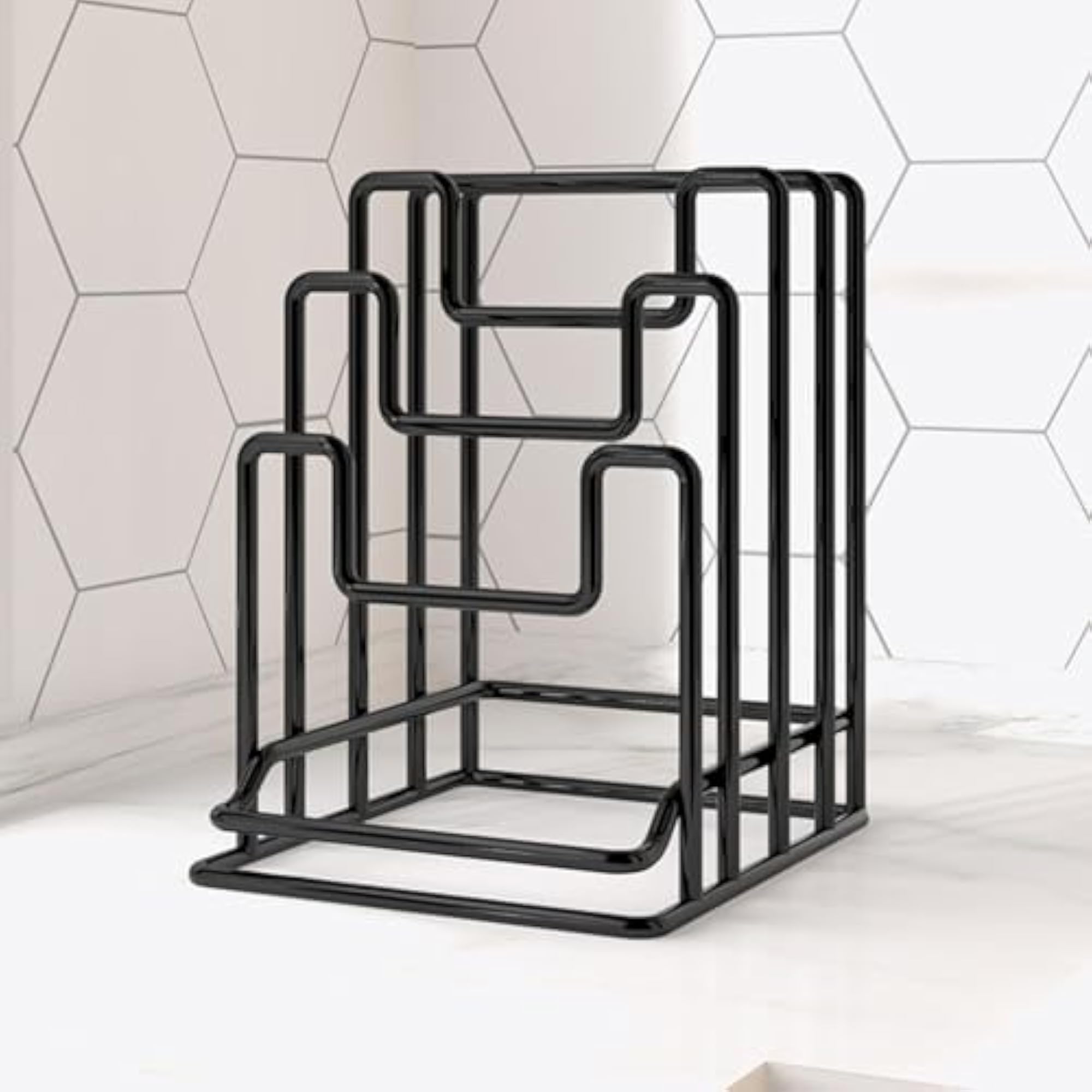 Cutting Board Rack Freestanding Pot Lid Holder