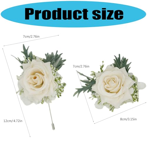 Accessoires de mariée en soie fine avec fleur de rose faite main