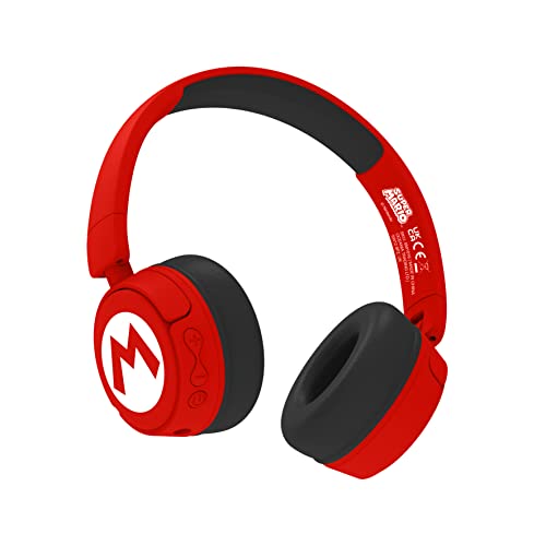 OTL-Technologies-SM1016-Super-Mario-Wireless-Kids-Headphones-Red