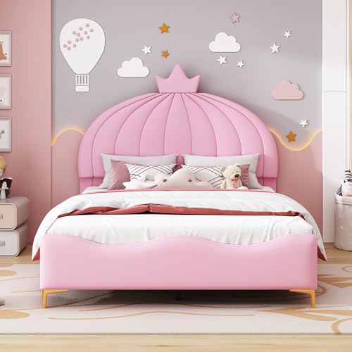 Moimhear Cama infantil tapizada de 140 x