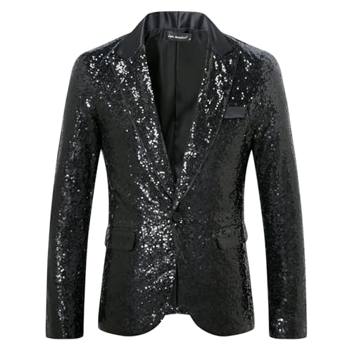 Veste de performance à paillettes homme pour scène et spectacle