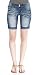 Angels Jeans Junior Double Buttons Denim Cuffed Bermuda