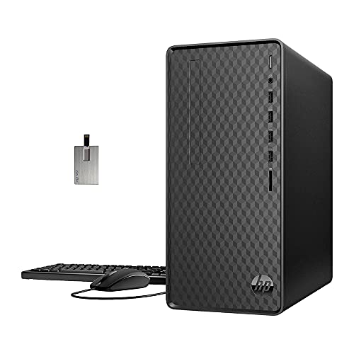 2021-HP-Desktop-Computer-AMD-Ryzen-7-4700G-ProcessorBeats-Intel-i7-10750H-32GB-RAM-1TB-HDD-1TB-PCIe-SSD-AMD-Radeon-Graphics-Wired-Keyboard-Mouse-Dual-Display-Win10-Black-32GB-USB-Card