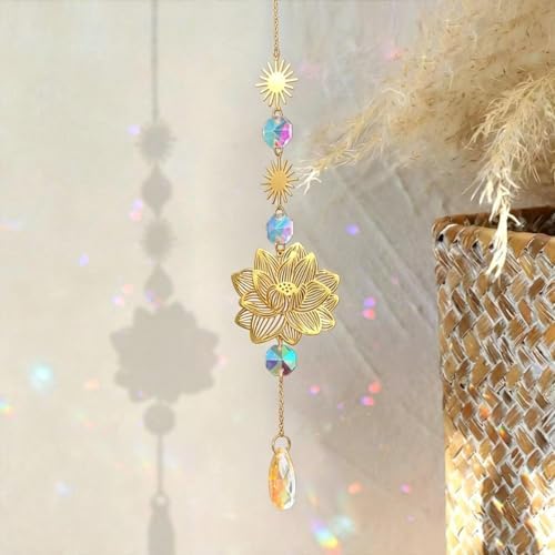 1Pcs Sunflower Diamond Art suncatchers Crystal Suncatcher, Maker Prism Sun Catchers Indoor Window Home Decor — view 2