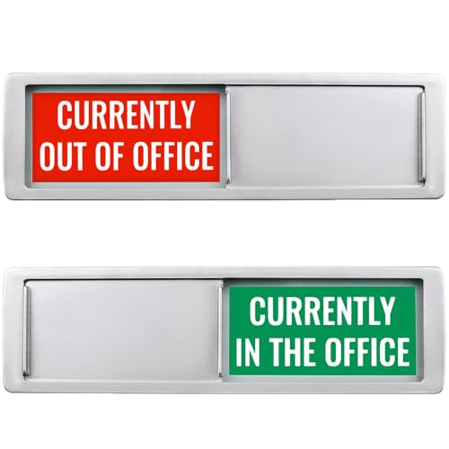 Currently In/Out of Office Magnetic Door Sign - 7