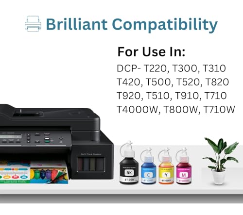Image of ANG BT-D60BK & 6000 Premium Refill Ink Compatible for Printers T220, T420, T520, T820, T920, T510, T910, T710, T4000W, T4500W, T300W, T800W, T700, T810 (Black 105ml - 1 pcs)