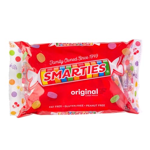 Smarties Candy Bulk Rolls Original Flavor - Gluten & Vegan Free - Classic Sweetness From Family Owned Company Since 1949, Peanut & Dairy Free - Perfect Halloween Candy - 16 oz Bag (Pack of 1)