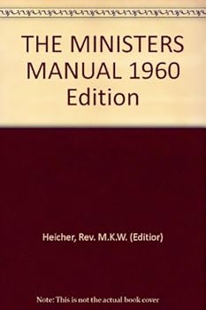 Hardcover THE MINISTERS MANUAL 1960 Edition Book