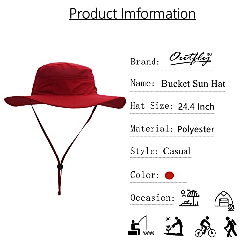 Outfly-Chapeau-de-Soleil-a-Large-Bord-Chapeau-de-Seau-Chapeau-Bonnie-leger-Parfait-pour-Les-activites-de-Plein-air-Divers-Couleurs