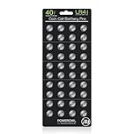 POWEROWL 40 x LR41 Batteries, High Capacity AG3 L736 392 384 192 1.5V Button Coin Cell Batteries