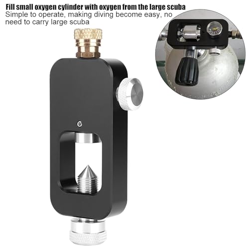 Adaptador de tanque de buceo portátil y estación de llenado con tubo de aire de aluminio 4