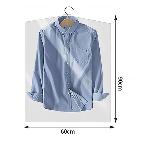 Storage Bags for Clothes,Clear Garment Bags for Hanging Clothes All Plastic Material Dust Protection，High strength toughness for Dry Cleaner, Home Storage, Clothes Storage Closet2