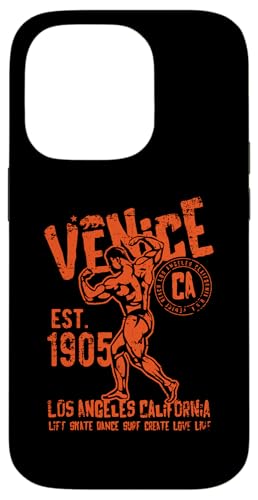 Venice Est. 1905 カリフォルニア レトロ ヴィンテージ アンティーク調デザイン スマホケース iPhone 14 Pro 用