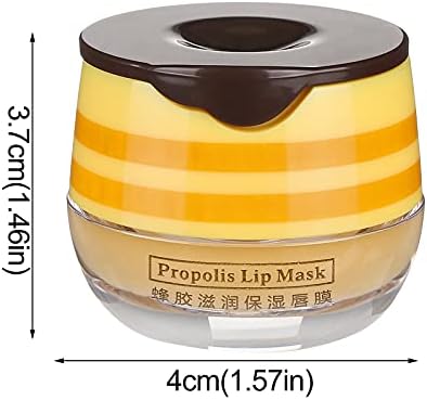1/2Pcs Bee Balm Honey Lip Mask for Dry Lips Moisturizing Lip Balm Honey Pot Hydrating Prevention Dry and Cracked Lipstick Lip Sleep Mask Day and Night Repair Lip Care