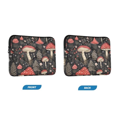 Funda para portátil 13-14 pulgadas impermeable con diseño de hongos rojos miniatura 2