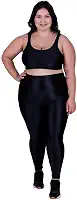 Conjunto Fitness Plus Size Cós Alto Top de Academia e Calça Cintura Alta Barbara